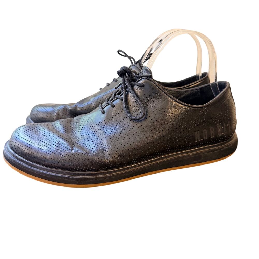 NoBull Trainers Sneakers Dress Shoes Black Leather Comfort No Bull Mens Size 9.5